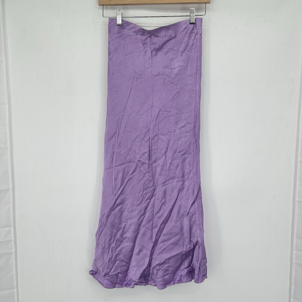 Grey Lab Los Angeles Lavender Slip Midi Skirt S Fairy Coquette Y2K Minimal Flowy
